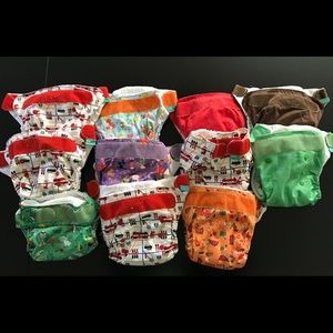 11 Tot Bot cloth diapers